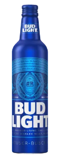 BUD LIGHT 16OZ ALUMINUM BTLS