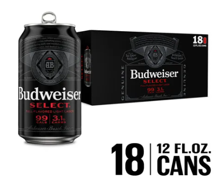 BUD SELECT CANS 12 OZ